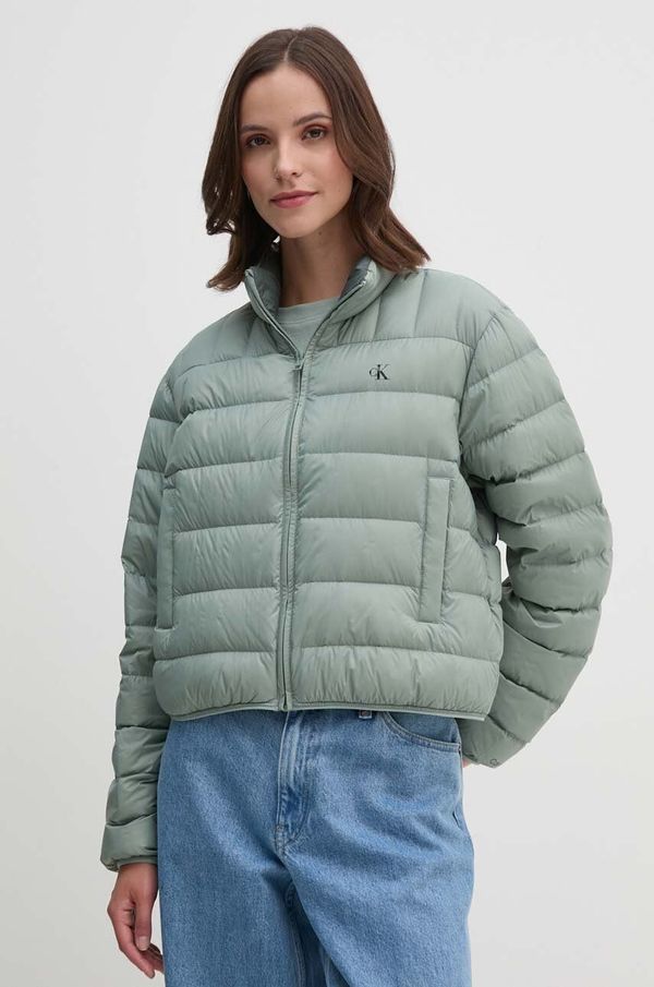 Calvin Klein Jeans Pernata jakna Calvin Klein Jeans za žene, boja: zelena, za prijelazno razdoblje