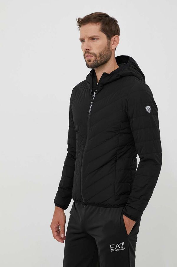 EA7 Emporio Armani Pernata jakna EA7 Emporio Armani za muškarce, boja: crna, za prijelazno razdoblje