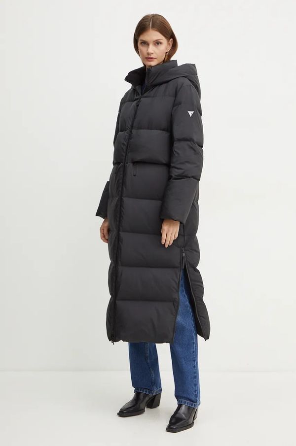 Guess Pernata jakna Guess FAUSTINE za žene, boja: crna, za zimu, W4BL0F WGAE2