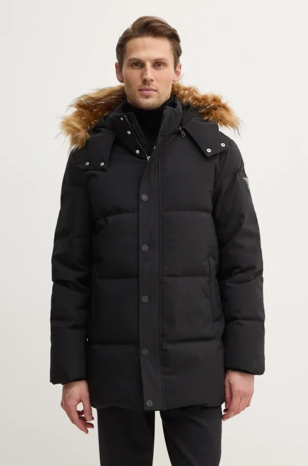 Guess Pernata jakna Guess za muškarce, boja: crna, za zimu, M4BL53.WG7X2