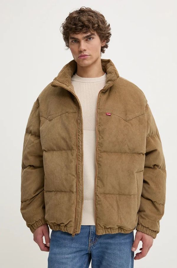Levi's Pernata jakna Levi's za muškarce, boja: bež, za zimu, oversize, A0726