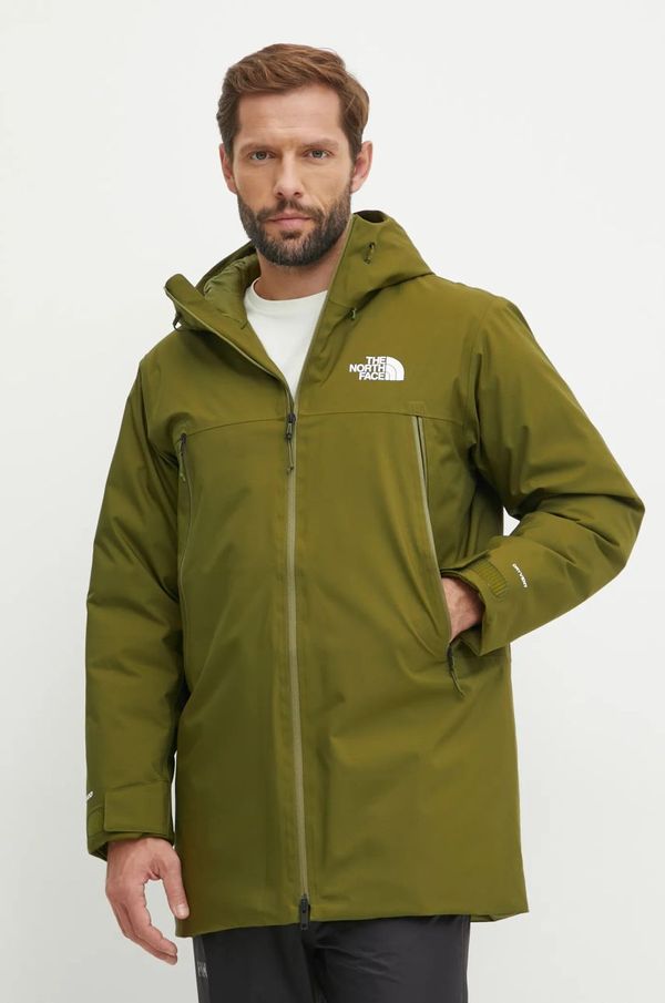 The North Face Pernata jakna The North Face MTN Range za muškarce, boja: zelena, za zimu, NF0A88WEPIB1