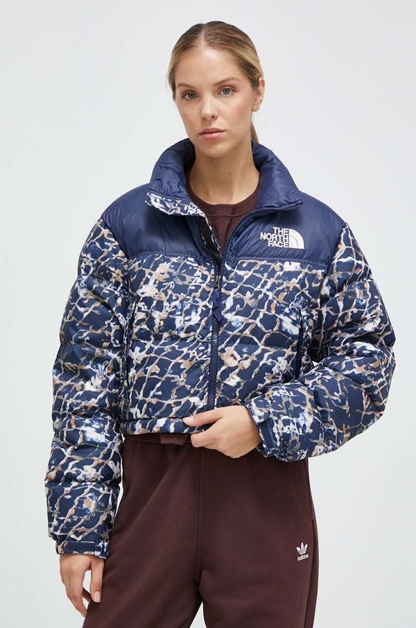 The North Face Pernata jakna The North Face za žene, boja: tamno plava, za zimu, oversize