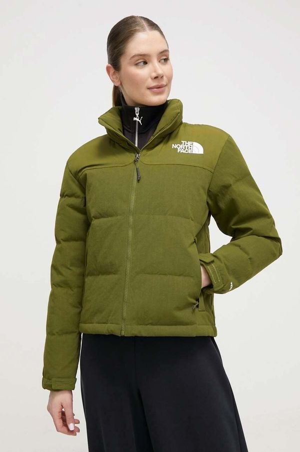 The North Face Pernata jakna The North Face za žene, boja: zelena, za zimu