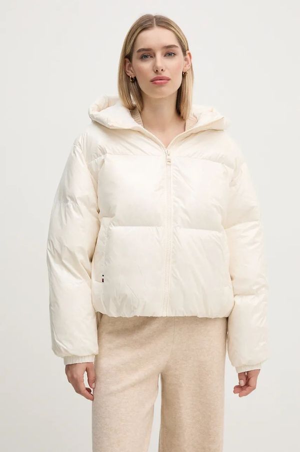 Tommy Hilfiger Pernata jakna Tommy Hilfiger za žene, boja: bež, za zimu, oversize, WW0WW43523