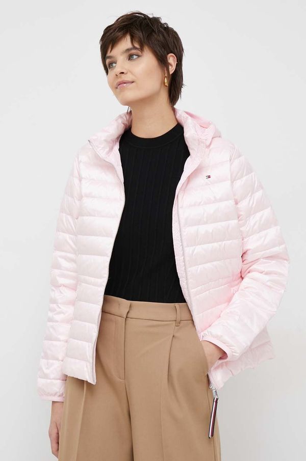Tommy Hilfiger Pernata jakna Tommy Hilfiger za žene, boja: ružičasta, za prijelazno razdoblje