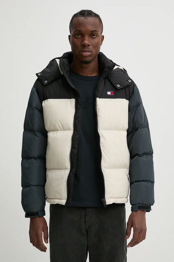 Tommy Jeans Pernata jakna Tommy Jeans za muškarce, boja: bež, za zimu, DM0DM19639