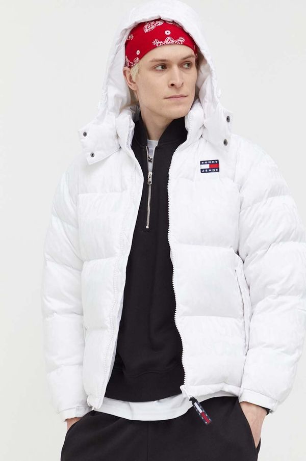 Tommy Jeans Pernata jakna Tommy Jeans za muškarce, boja: bijela, za zimu