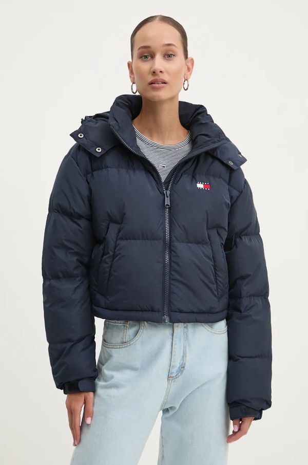 Tommy Jeans Pernata jakna Tommy Jeans za žene, boja: tamno plava, za zimu, DW0DW18609