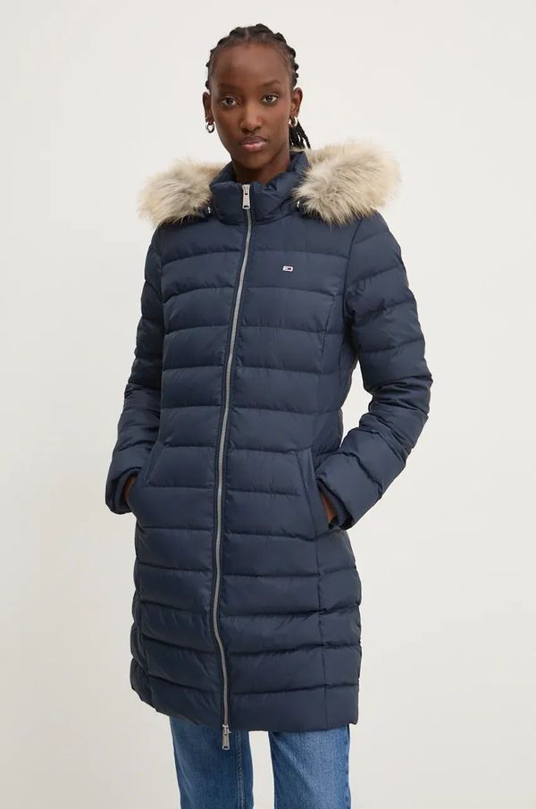 Tommy Jeans Pernata jakna Tommy Jeans za žene, boja: tamno plava, za zimu, DW0DW18864