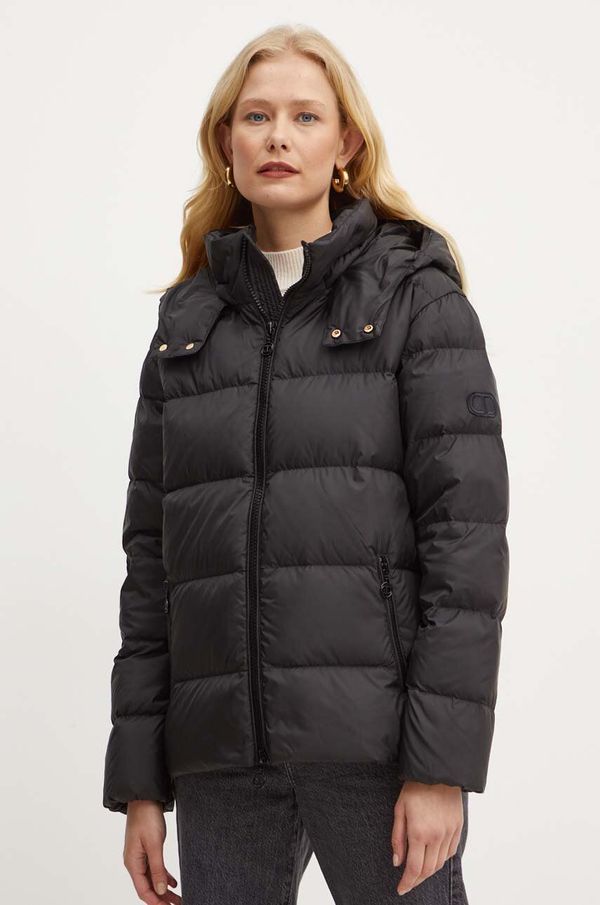 Twinset Pernata jakna Twinset za žene, boja: crna, za zimu, oversize, 242TP2184