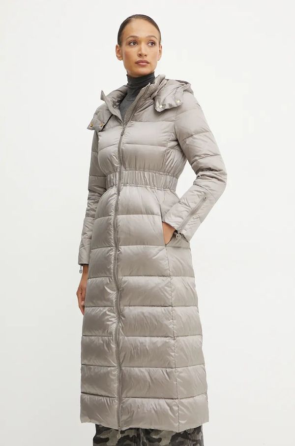 Twinset Pernata jakna Twinset za žene, boja: siva, za zimu, 242TT2380