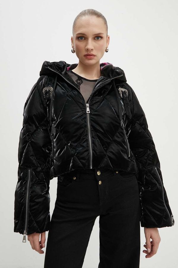 Versace Jeans Couture Pernata jakna Versace Jeans Couture za žene, boja: crna, za zimu, oversize, 77HAUD14 CQ05D