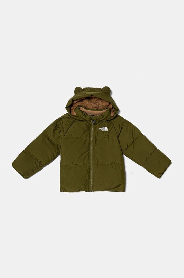The North Face Pernata jakna za bebe The North Face BABNORTH DOWN FLEECE LINED JACKET boja: zelena, NF0A88W2PIB1