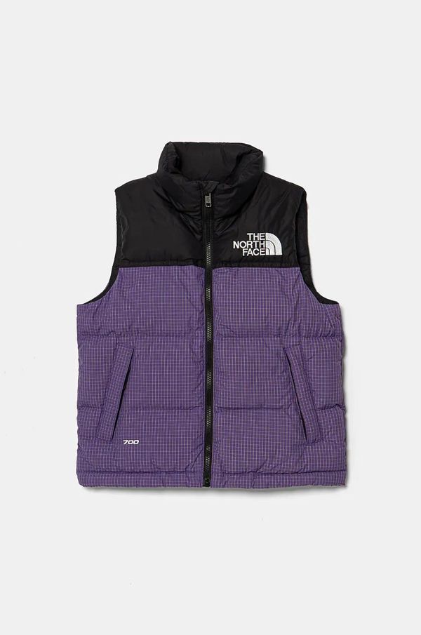 The North Face Pernati dječji prsluk bez rukava The North Face TEEN 1996 RETRO NUPTSE VEST boja: ljubičasta, NF0A8A4B6KO1