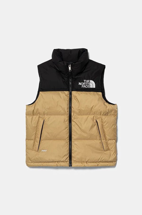 The North Face Pernati dječji prsluk bez rukava The North Face TEEN 1996 RETRO NUPTSE VEST boja: zelena, NF0A8A4BLK51