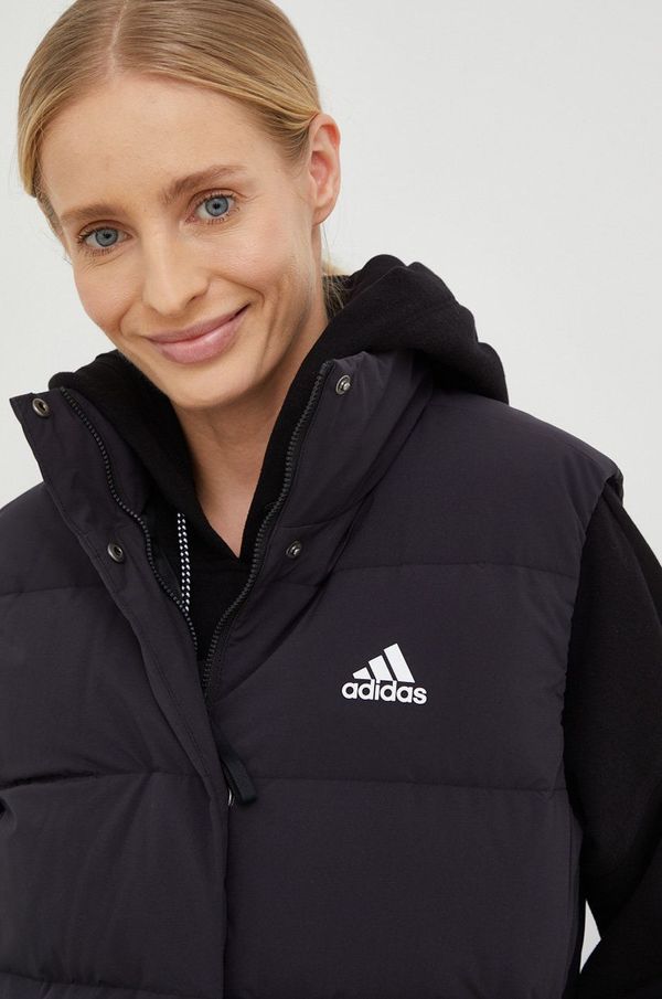 adidas Pernati prsluk adidas za žene, boja: crna, zimu HG6280