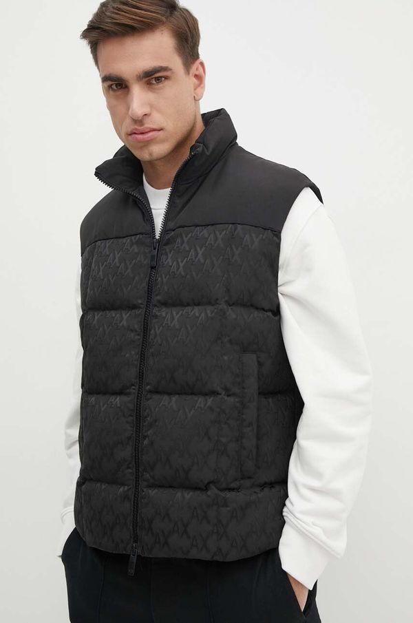 Armani Exchange Pernati prsluk Armani Exchange za muškarce, boja: crna, za zimu, 6DZQL1 ZN5GZ