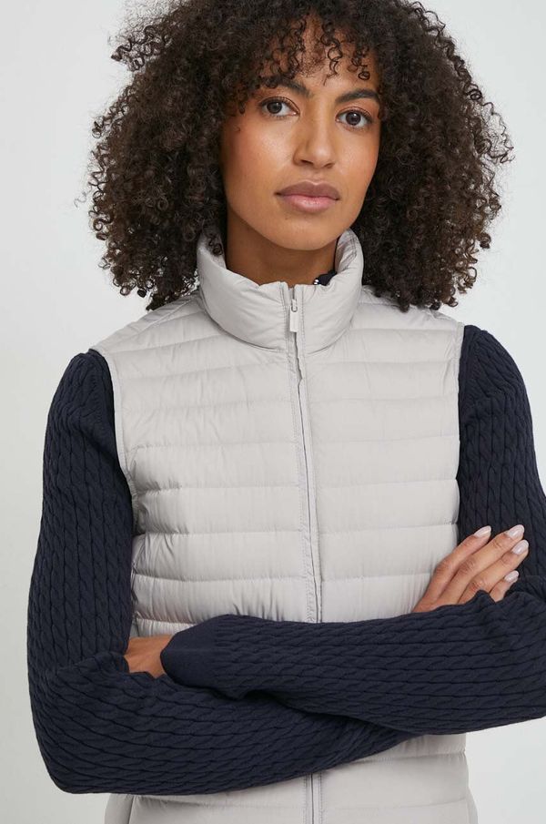 Calvin Klein Pernati prsluk Calvin Klein za žene, boja: siva, za prijelazno razdoblje, K20K206325