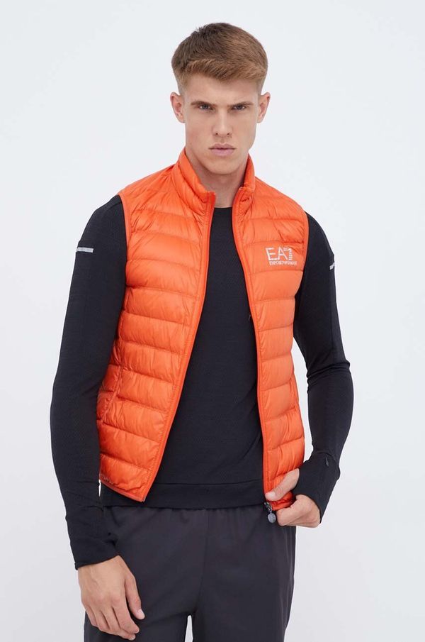 EA7 Emporio Armani Pernati prsluk EA7 Emporio Armani za muškarce, boja: narančasta
