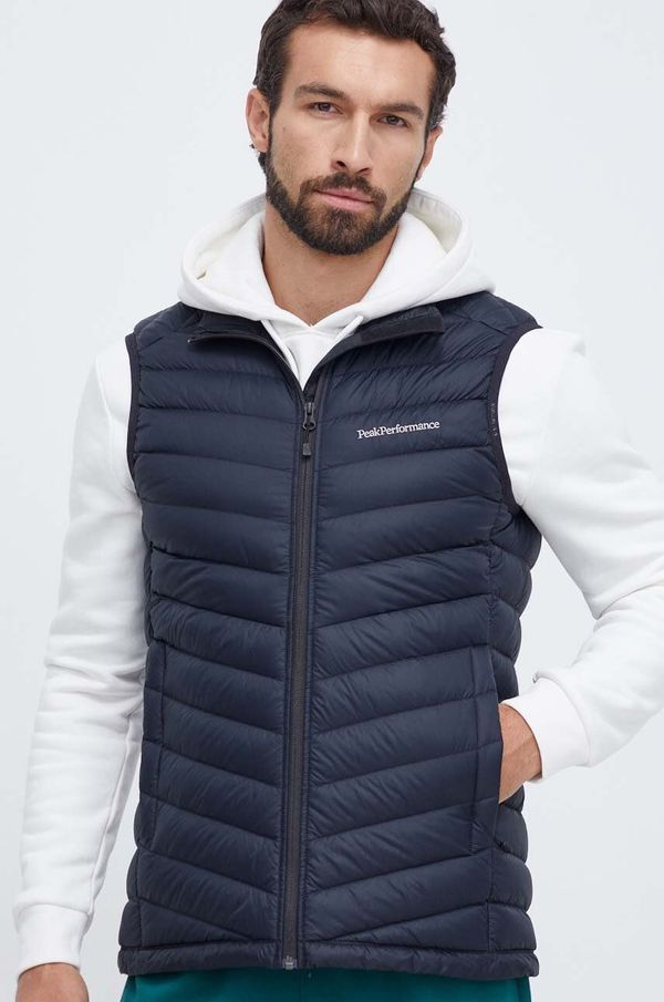 Peak Performance Pernati prsluk Peak Performance za muškarce, boja: crna, za prijelazno razdoblje