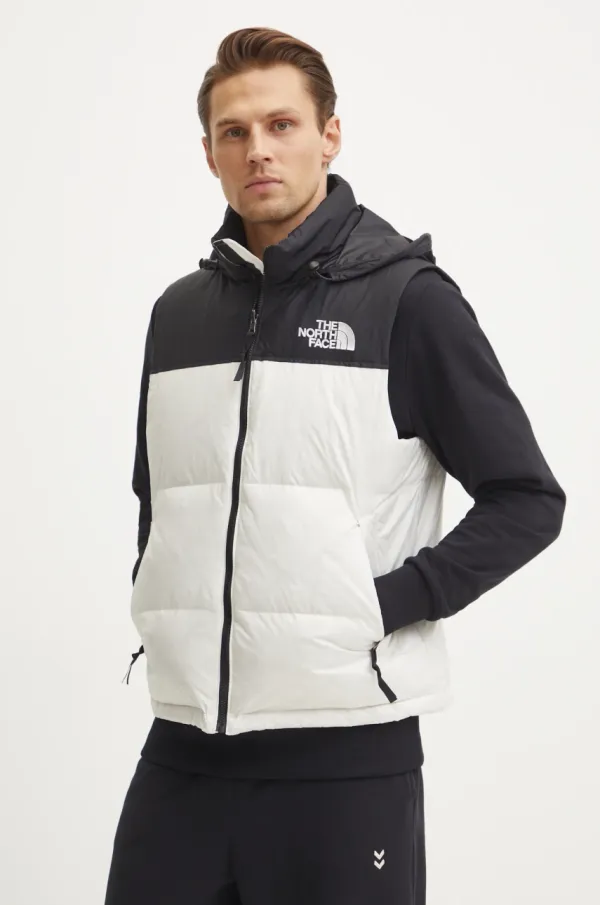 The North Face Pernati prsluk The North Face 1996 Retro Nuptse za muškarce, boja: bež, za zimu, NF0A3JQQROU1