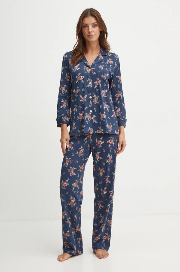 Lauren Ralph Lauren Pidžama Lauren Ralph Lauren za žene, boja: tamno plava, ILN92357