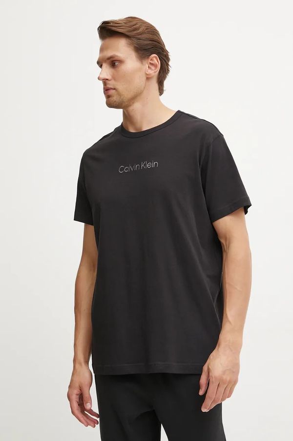 Calvin Klein Underwear Pidžama - majica Calvin Klein Underwear boja: crna, bez uzorka, 000NM2748E