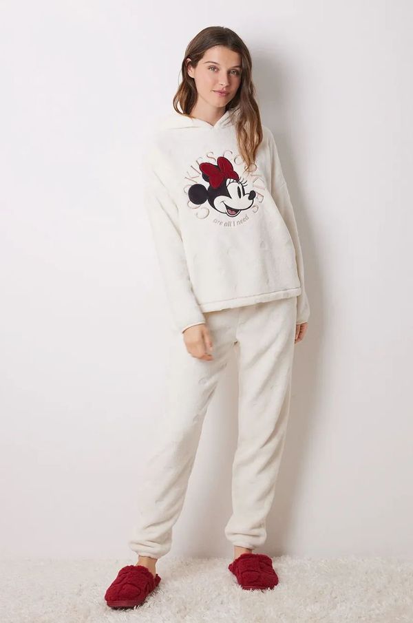 women'secret Pidžama women'secret MICKEY za žene, boja: bež, 3138637