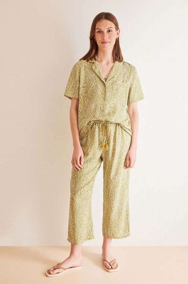 women'secret Pidžama women'secret MIX AND MATCH CALA za žene, boja: zelena, 4858803