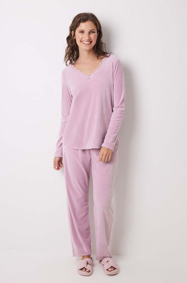 women'secret Pidžama women'secret SOFT TOUCH FRANCHISEE boja: ružičasta, 3598065