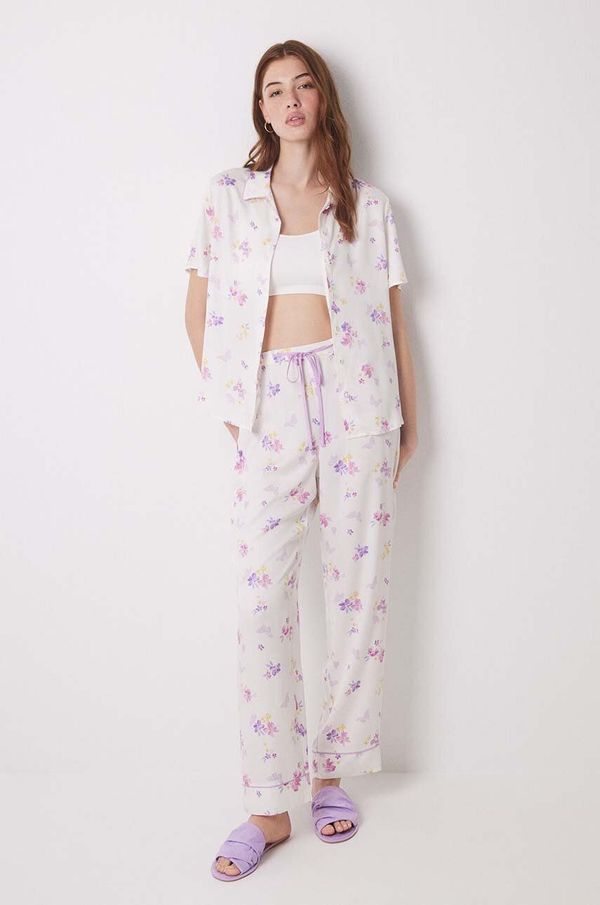 women'secret Pidžama women'secret TRENDY BUTTERFLY za žene, boja: bež, 3598069