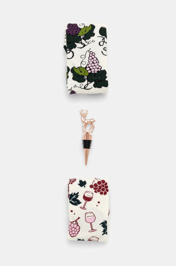 Medicine Poklon set: sokne (2-pack) i čep za vino Medicine