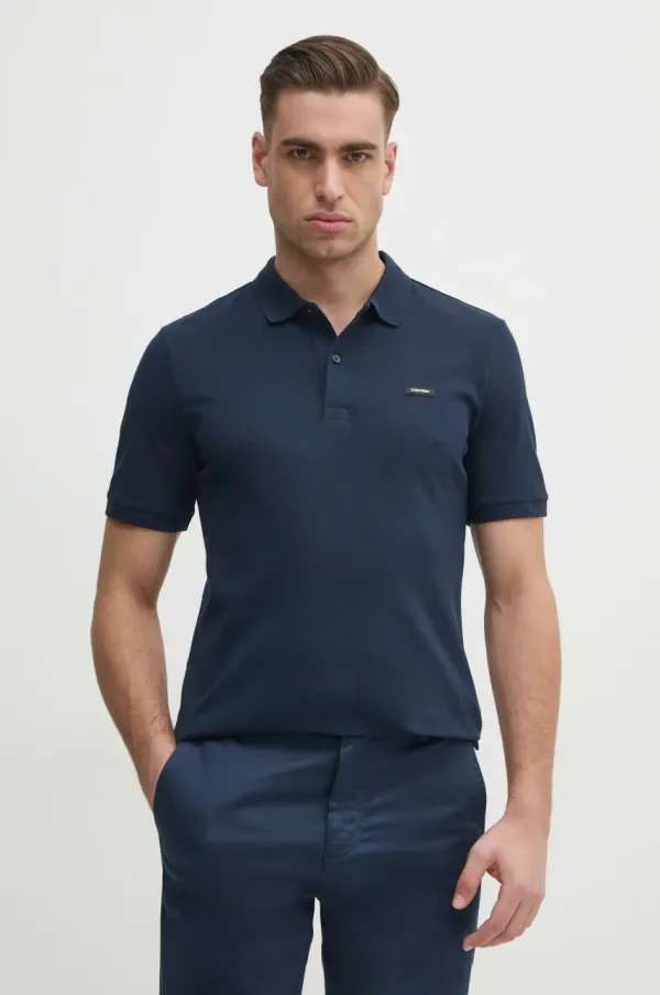 Calvin Klein Polo majica Calvin Klein za muškarce, boja: tamno plava, bez uzorka, K10K111196