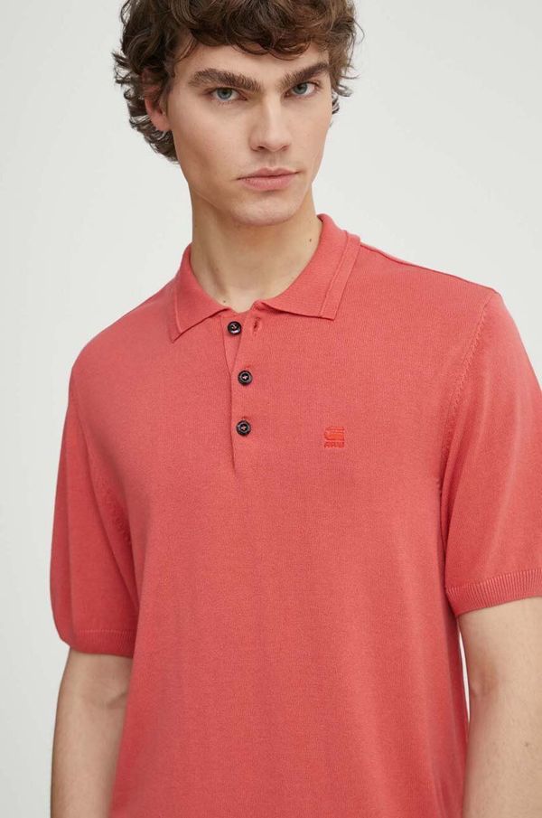 G-Star Raw Polo majica G-Star Raw za muškarce, boja: ružičasta, bez uzorka, D24663-D618