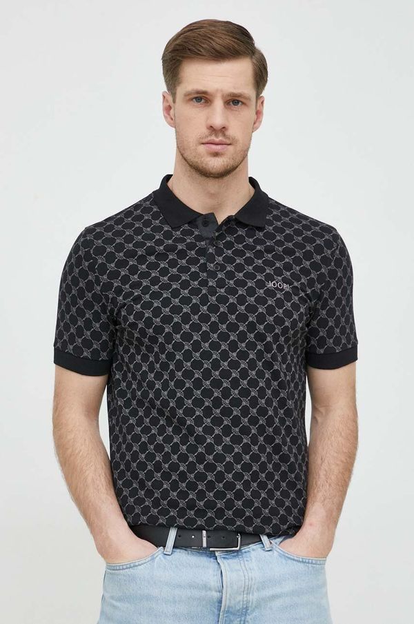 Joop! Polo majica Joop! Paigam za muškarce, boja: crna, s uzorkom, 30036150 10015585