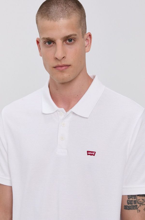 Levi's Polo majica Levi's za muškarce, boja: bijela, 35883.0003-Neutrals