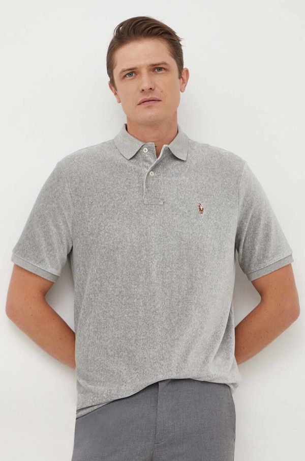 Polo Ralph Lauren Polo majica Polo Ralph Lauren za muškarce, boja: siva, melanž, 710909633