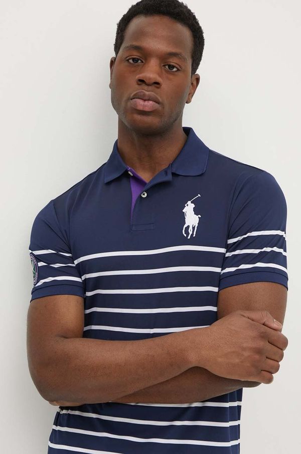 Polo Ralph Lauren Polo majica Polo Ralph Lauren za muškarce, boja: tamno plava, s uzorkom, 710950178