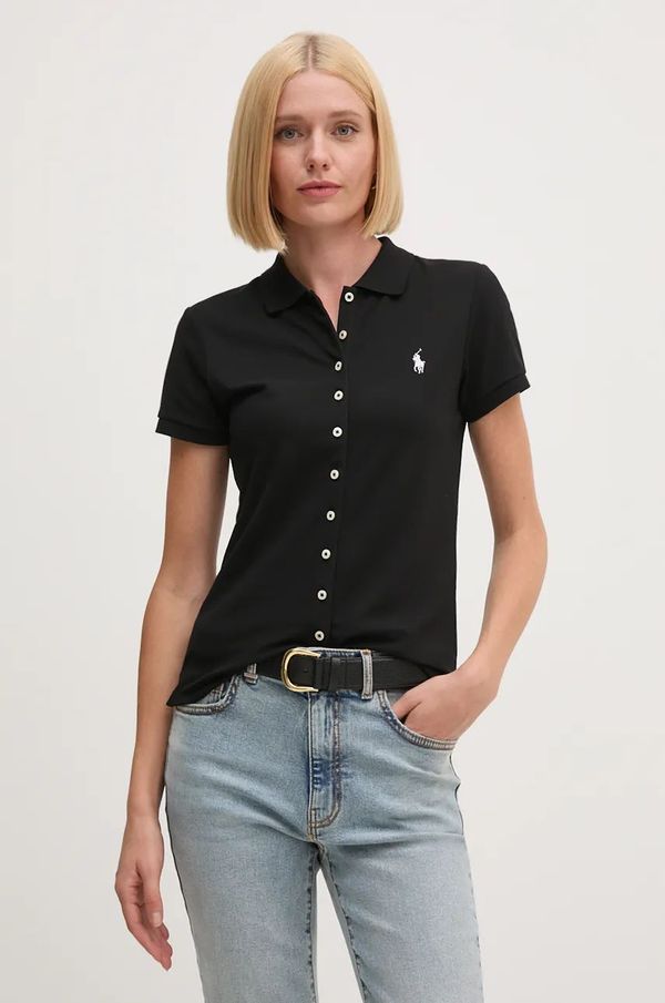 Polo Ralph Lauren Polo majica Polo Ralph Lauren za žene, boja: crna, 211939272