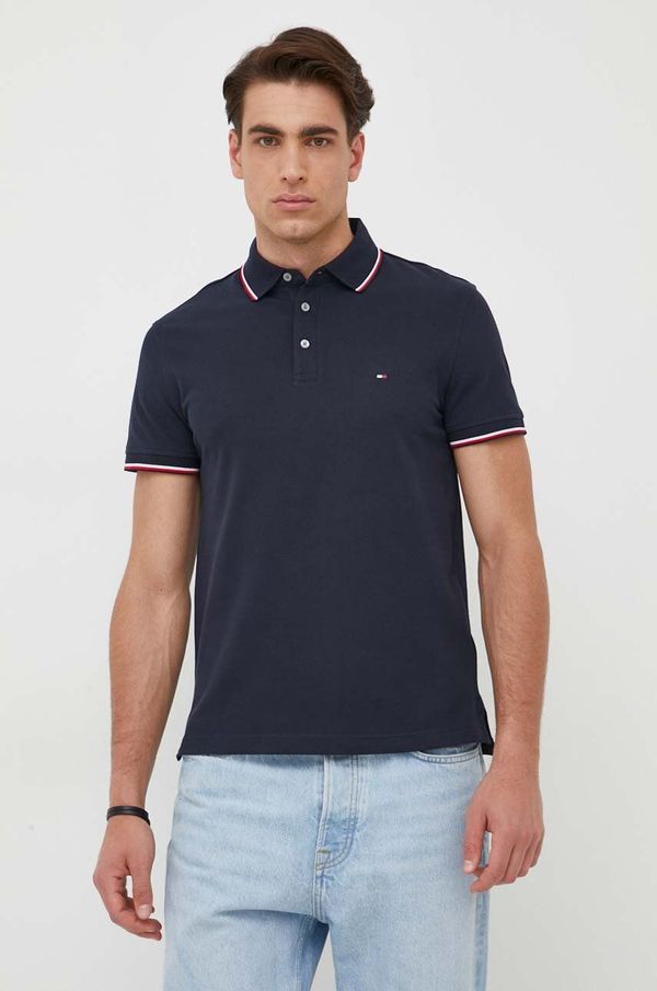 Tommy Hilfiger Polo majica Tommy Hilfiger za muškarce, boja: tamno plava, bez uzorka, MW0MW30750