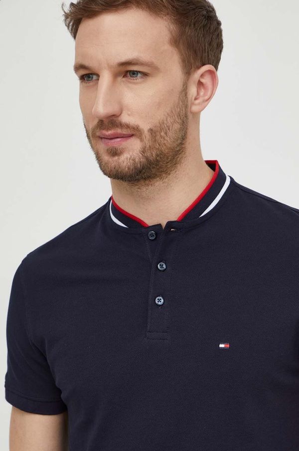 Tommy Hilfiger Polo majica Tommy Hilfiger za muškarce, boja: tamno plava, bez uzorka, MW0MW34752