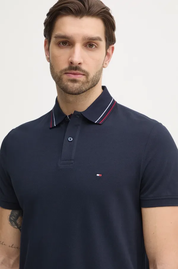 Tommy Hilfiger Polo majica Tommy Hilfiger za muškarce, boja: tamno plava, bez uzorka, MW0MW38459