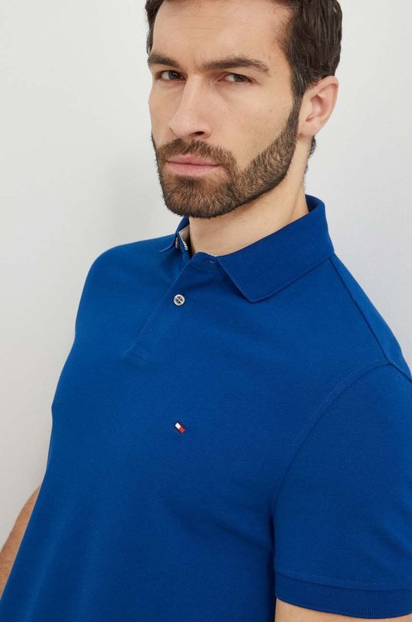 Tommy Hilfiger Polo majica Tommy Hilfiger za muškarce, boja: tamno plava, bez uzorka