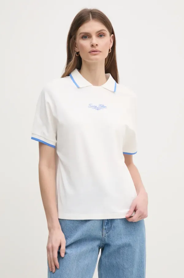 Tommy Hilfiger Polo majica Tommy Hilfiger za žene, boja: bijela, WW0WW45516