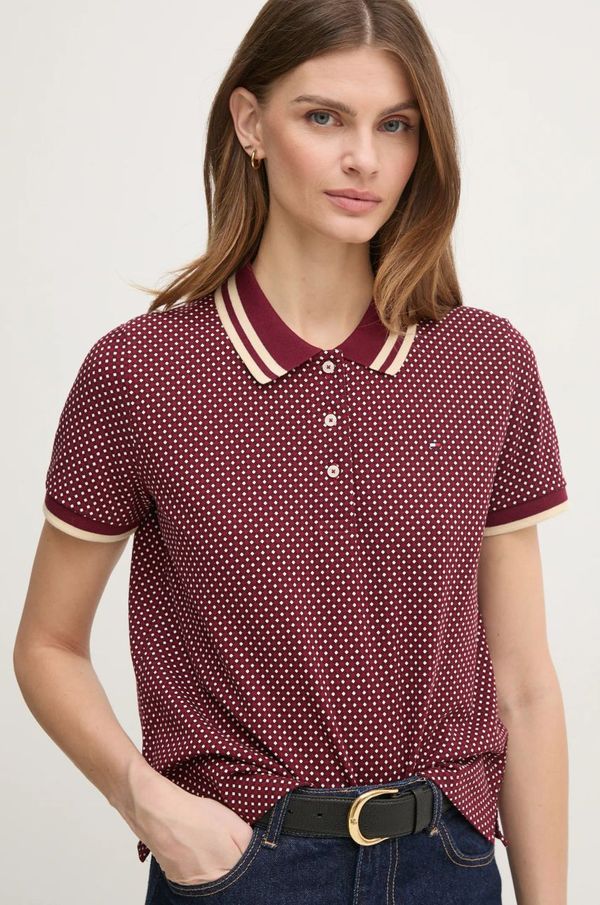 Tommy Hilfiger Polo majica Tommy Hilfiger za žene, boja: crvena, WW0WW43928