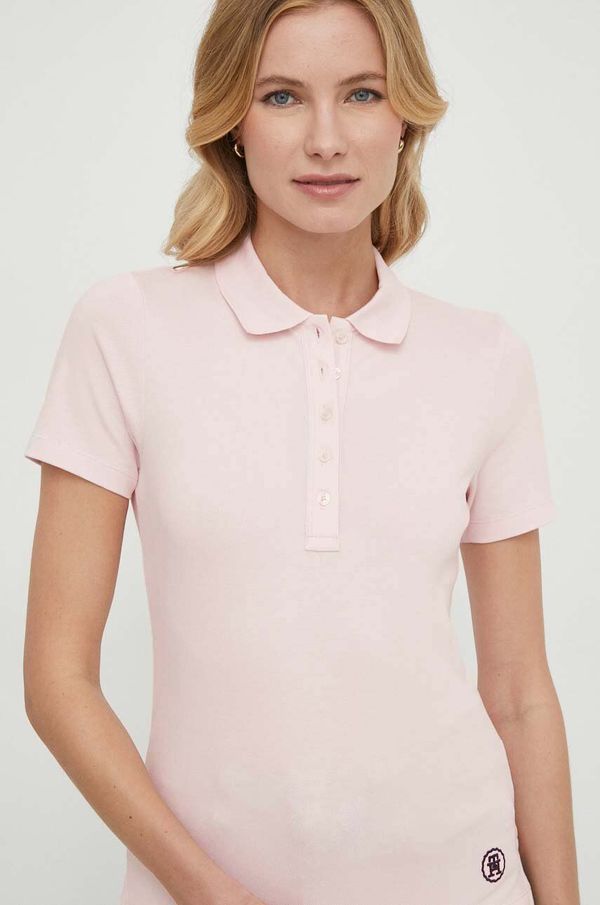 Tommy Hilfiger Polo majica Tommy Hilfiger za žene, boja: ružičasta, WW0WW41890