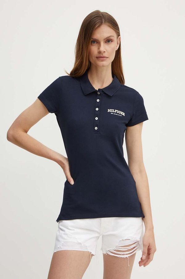Tommy Hilfiger Polo majica Tommy Hilfiger za žene, boja: tamno plava, WW0WW41895