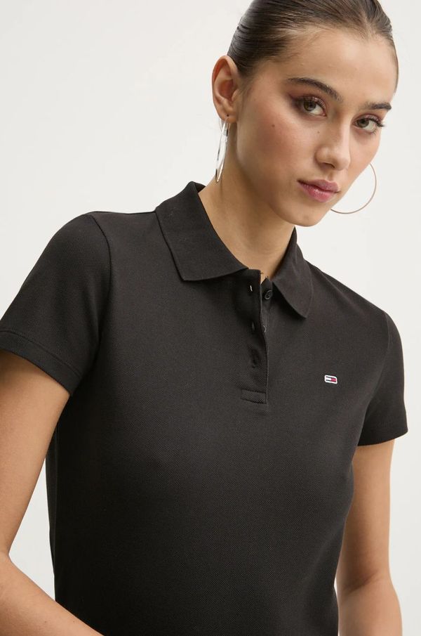 Tommy Jeans Polo majica Tommy Jeans za žene, boja: crna, DW0DW20160