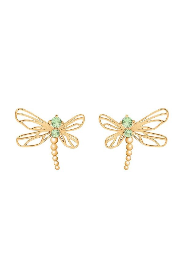 Lilou Pozlaćene naušnice Lilou Dragonfly 182/22/KOL/AZU/ZIC/PO